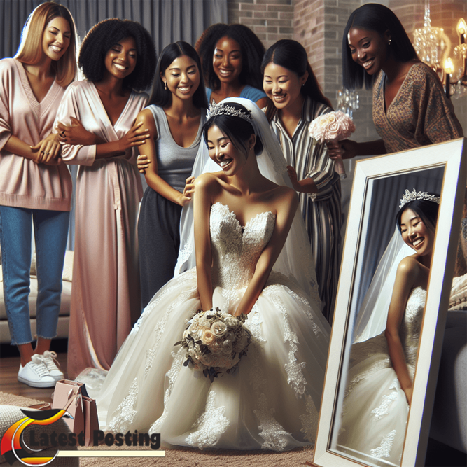 try on wedding dresses at home